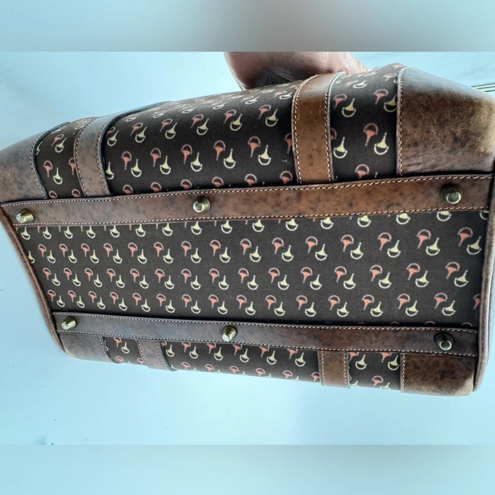 Gucci-Authentic-Vintage Horsebit Motif Boston Bag - GORGEOUS! With COA - Picture 7 of 16